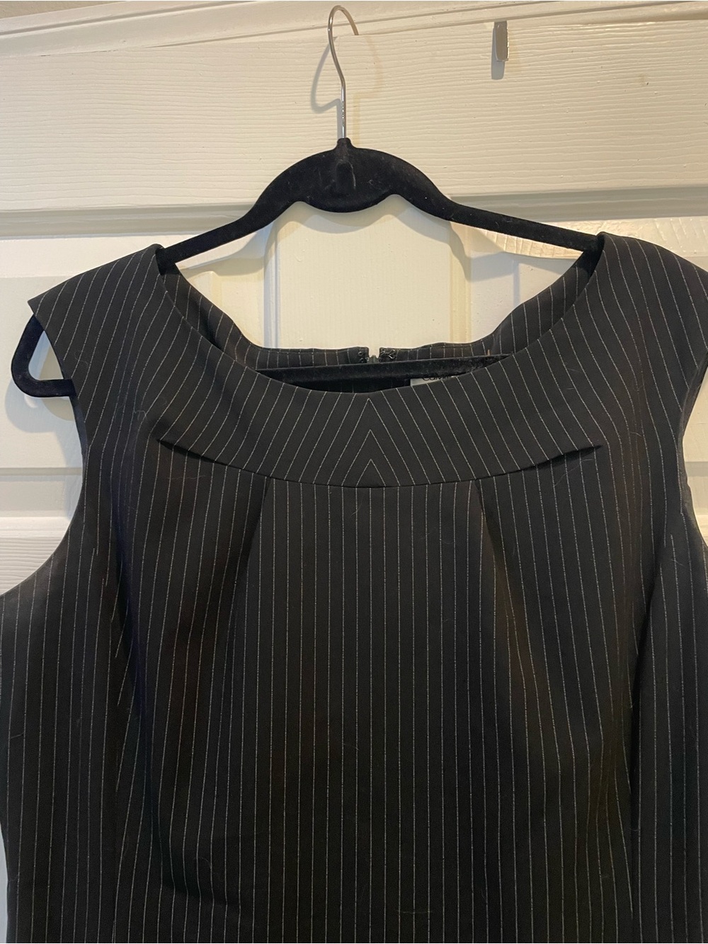 Calvin Klein Black Pinstripe Dress size 14 - Picture 6 of 7